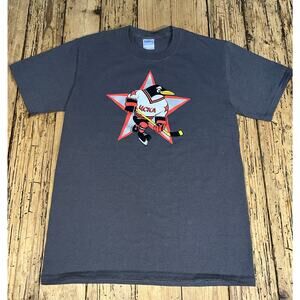Red Penguin YOUTH BOY XL Russian Penguins Short Sleeve T Shirt EUC